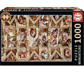 EDUCA Miniaturní puzzle Sixtinská kaple / 1000 dílků