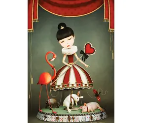 YAZZ Puzzle Dívka od kolotočů / 1000 dílků / 48 x 68 cm