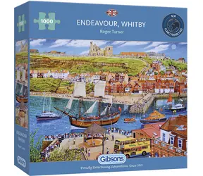 GIBSONS Puzzle Endeavour, Whitby / 1000 dílků / 68 × 49 cm