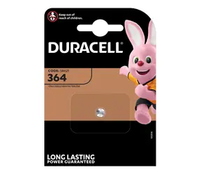 Duracell 364 / Knoflíková baterie / Oxid stříbrný / SR60 / 1,5 V / 1 ks