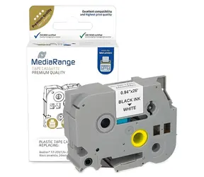 MediaRange páska pro Brother TZ-251/TZe-251 / Kazeta s páskou / bílý podklad / černý tisk / 24 mm / 8 m