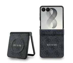 Guess PU Leather 4G Magnetic černá / Zadní kryt / Samsung Galaxy Z Flip 8
