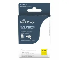MediaRange páska pro Brother TZ-C31/TZe-C31 / Kazeta s páskou / černý tisk / 12 mm / 8 m
