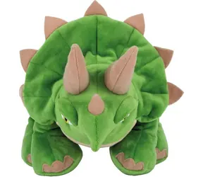SCHMIDT Plyšák Triceratops zelenobéžová / Jurský svět / 25 cm / od 0 měsíců