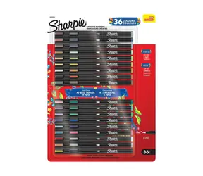 Sharpie Akrylové popisovače / Popisovač / Kulatý hrot / Jemný / 36 ks / Mix barev