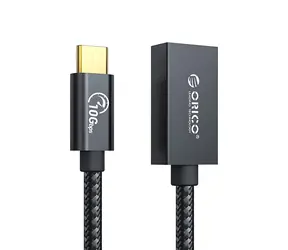 Orico CAF31 černá / OTG adaptér USB-C - USB-A / USB 3.1 Gen 2 / 10 Gbps / 30 cm