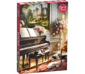 CHERRY PAZZI Puzzle Místnost s klavírem / 1000 dílků / 50 × 70 cm