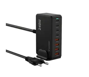 Wozinsky WSL-240 GaN černá / Nabíjecí stanice / 200W / QC3.0
