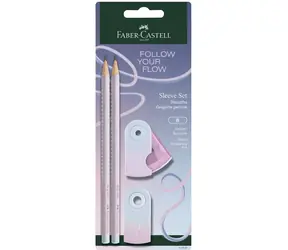 Faber-Castell Flow Edition Grip Set BK Blushing Sky / Sada psacích potřeb