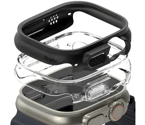 Ringke Slim pro Apple Watch Ultra 1/2 49mm čirá a matná černá / Kryt / 2 ks v balení