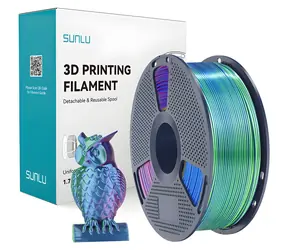 Sunlu PLA+ Silk modrá-zelená-fialová / Struna pro 3D tiskárnu / PLA / hedvábný lesk / 1,75 mm / 1 kg