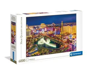 CLEMENTONI Puzzle Las Vegas / 6000 dílků / 168,6 x 118,4 cm