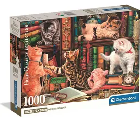 CLEMENTONI Puzzle Zvědavé vousy / 1000 dílků / od 14 let