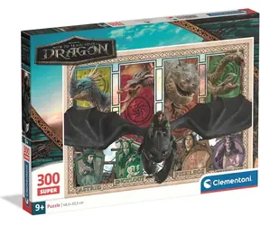 CLEMENTONI Puzzle Jak vycvičit draka SUPER / 300 dílků / od 9 let