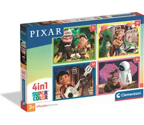 CLEMENTONI Puzzle Pohádky Pixar 4v1 / 12+16+20+24 dílků / od 3 let