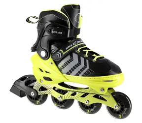 NILS EXTREME Brusle NH18192 4v1 zelené / Kolečkové brusle / Hliníkový podvozek / ABEC7 / Nůž na led