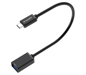 Wozinsky WOTGY1S černá / OTG adaptér / USB-C 3.0 (M) - USB-A 3.0 (F)