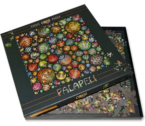 CURIOSI Čtvercové puzzle Palapeli: Barevné kuličky / 248 dílků / 28 × 28 cm