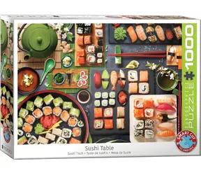 EUROGRAPHICS Puzzle Sushi stůl / 1000 dílků / 68 x 48 cm