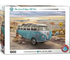EUROGRAPHICS Puzzle VW Bus - Láska a naděje / 1000 dílků / 67,6 × 48,9 cm