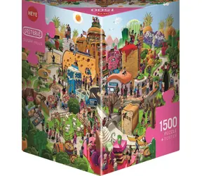 HEYE Puzzle Cukrové homole / 1500 dílků / 80 x 60 cm / trojboká krabice s plakátem