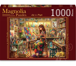 MAGNOLIA Puzzle Umělcův ráj / 1000 dílků / 68 x 48 cm