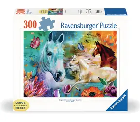 RAVENSBURGER Puzzle Lady, Fate a Fury / 300 dílků / 70 × 50 cm