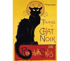 EUROGRAPHICS Puzzle Kabaret Le Chat noir - plakát / 1000 dílků / 48,9 × 67,6 cm