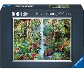 RAVENSBURGER Puzzle Zvířata v džungli / 9000 dílků / 193 x 139 cm