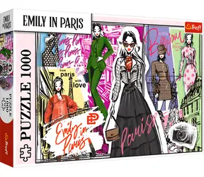 TREFL Puzzle Emily in Paris: Módní inspirace / 1000 dílků / 68,3 x 48 cm