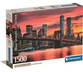 CLEMENTONI Puzzle East River za soumraku / 1500 dílků / od 18 let