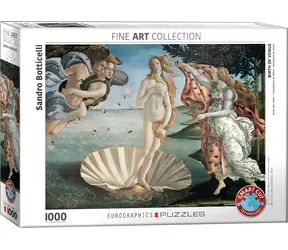 EUROGRAPHICS Puzzle Zrození Venuše / 1000 dílků / 67,6 × 48,9 cm