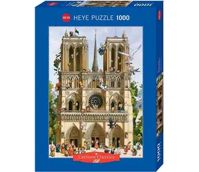 HEYE Puzzle Cartoon Classics: Ať žije Notre Dame / 1000 dílků / 50 x 70 cm