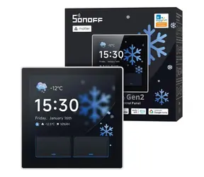 Sonoff NSPanel Pro Gen2 bílá / Ovládací panel / 2kanálové relé / 86 mm / EU typ
