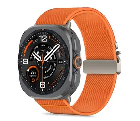 Tech-Protect Nylon Clasp oranžová / Řemínek pro Samsung Galaxy Watch Ultra / 47 mm / Nylon