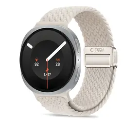 Tech-Protect Nylonmag béžová / Řemínek pro Samsung Galaxy Watch / 40/44/46 mm / Nylon, magnetické zapínání