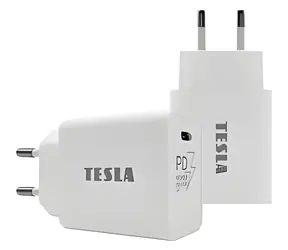TESLA Power Charger T100 bílá / Nabíječka / USB-C / 20 W / PD 3.0 / PPS