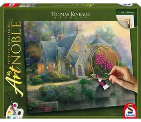 SCHMIDT SPIELE Malování akrylem Thomas Kinkade: Lamplight Manor / My ArtNOBLE / Plátno 40 x 50 cm
