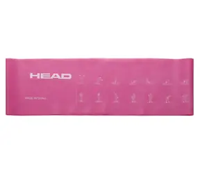HEAD Latexová posilovací guma růžová / Posilovací guma / 200x15 cm / Roztažnost 250 %