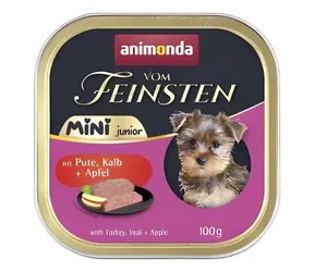 Animonda Vom Feinsten Mini Junior krůta, telecí, jablko / Paštika pro psy / malá plemena / 100 g