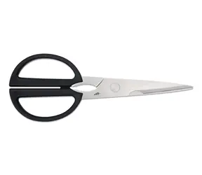 KAI Kuchyňské nůžky s louskáčkem černé / Rozebíratelné / Nerezová ocel / 23 cm