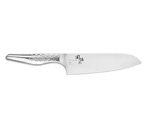 KAI Nůž Santoku Sekimagoroku Shoso 16,5 cm / Nerezová ocel 5CR15MoV / Tvrdost 56 HRC / Rukojeť z nerezové oceli