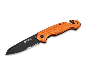 Dönges Basic Rescue / Záchranářský nůž / Sheepfoot čepel / Ocel 440A / Hliníková rukojeť