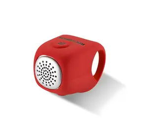 Rockbros CB1709RD červená / Elektronický zvonek na kolo / Upevnění na řídítka