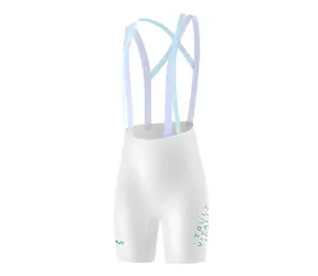 Rockbros YDDK017-1 bílá / Dámské cyklistické kalhoty s laclem / vypolstrované / velikost M