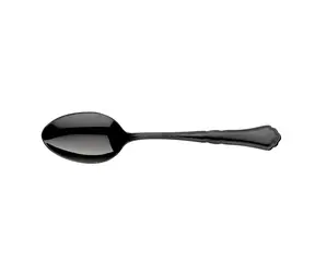 Pinti Inox Settecento Total Black / Espresso lžička / nerezová ocel 18/10 / leštěná / do myčky