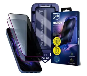 3mk Hardy Privzone 9H / Ochranné sklo / Soukromí od 28° / Apple iPhone 18 Pro / 0,33 mm