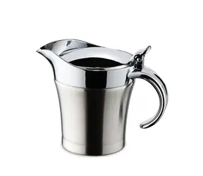 Weis Termo nálevka na omáčku nerez a chrom 500 ml / Nálevka na omáčku / dvojitá stěna / nerezová ocel