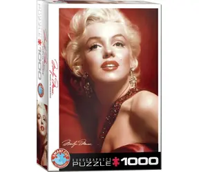 EUROGRAPHICS Puzzle Marilyn Monroe: Červený portrét / 1000 dílků / 48,9 × 67,6 cm
