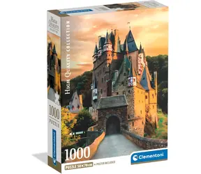 CLEMENTONI Puzzle Zlatá hodina na hradě Eltz / 1000 dílků / od 14 let